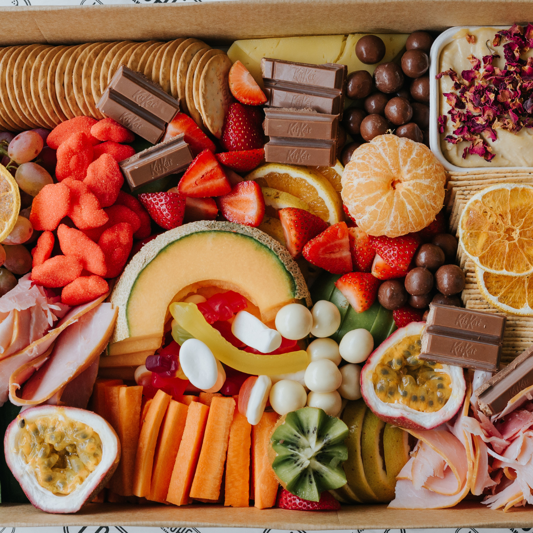 KIDS FRUIT, VEGGIE + CHEESE PLATTER