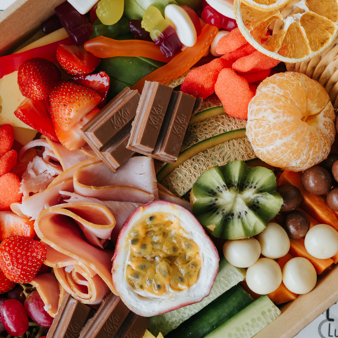 KIDS FRUIT, VEGGIE + CHEESE PLATTER